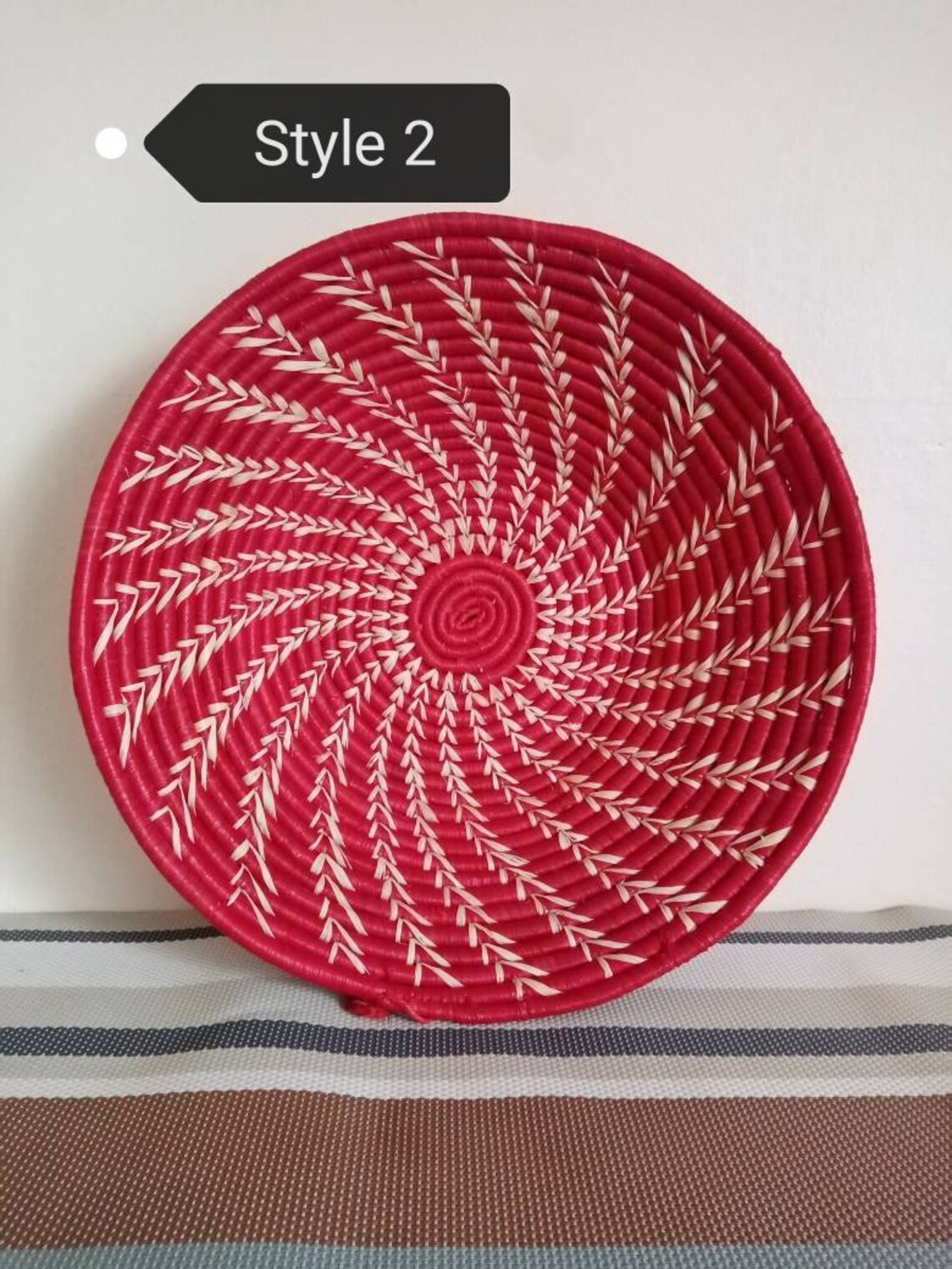 ON SALE Assorted Woven Wall Basket African Wall Basket Etsy