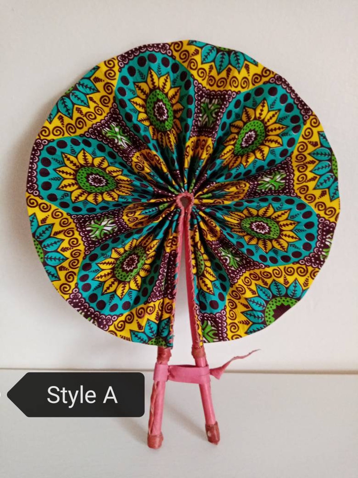 ON SALE Assorted Ankara Hand Fan African Wicker Fan African Etsy