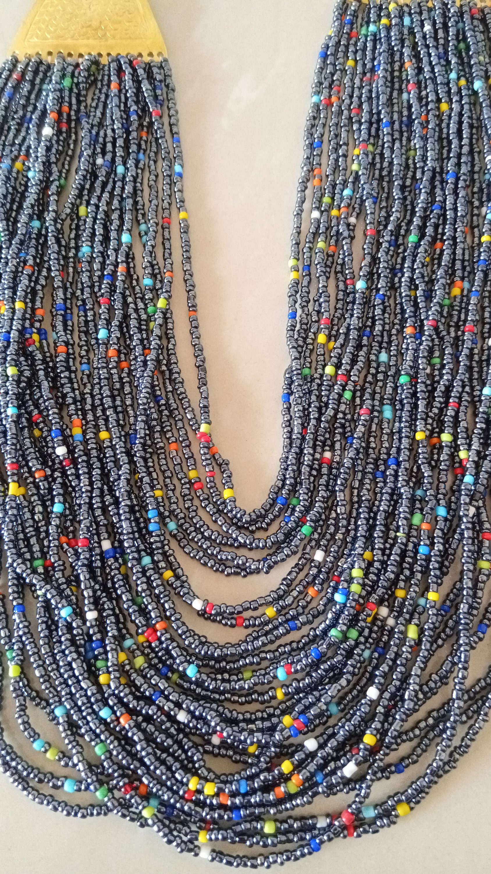 Collar colgante africano collar de cuentas collar Masai