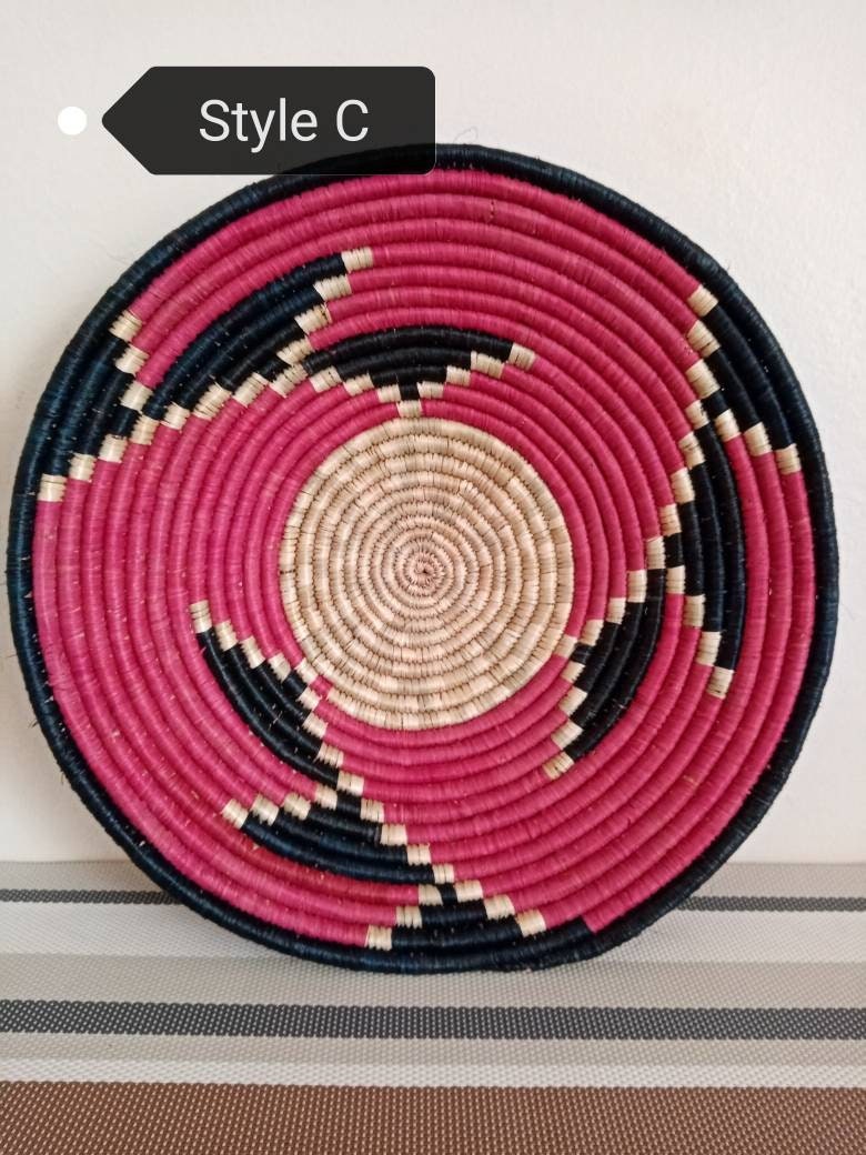 ON SALE Assorted African Wall Basket Woven Basket Basket Etsy