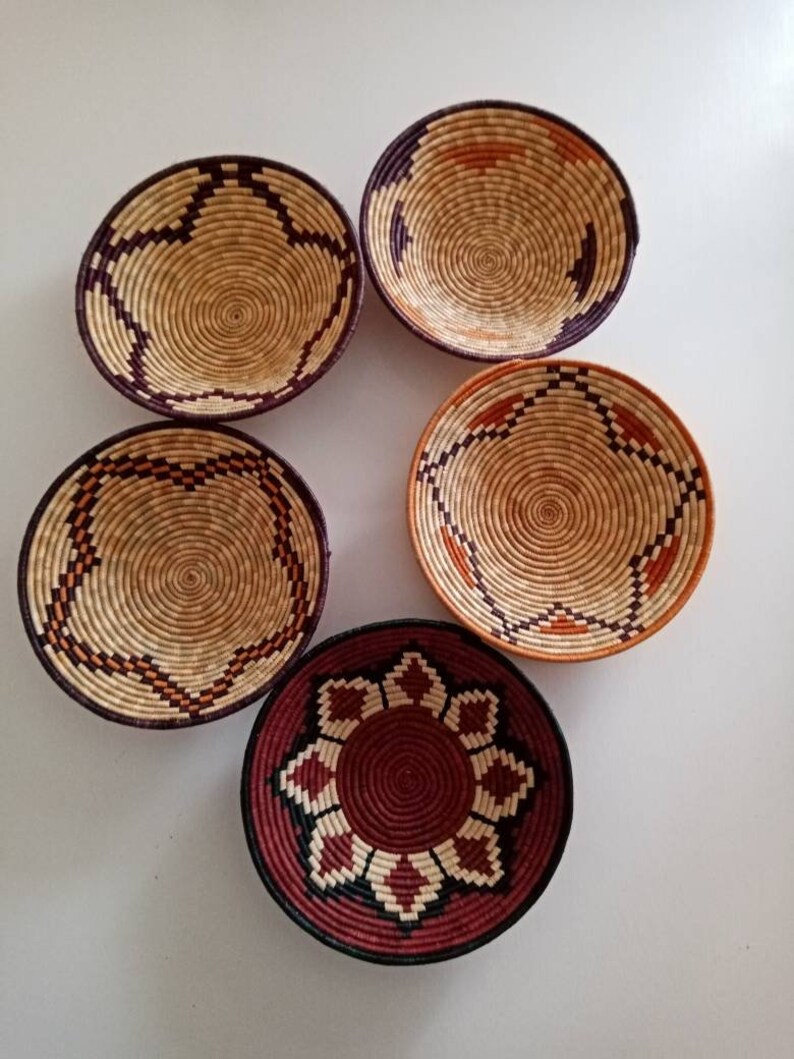 ON SALE Assorted Wall Basket African Wall Basket Basket Wall Etsy