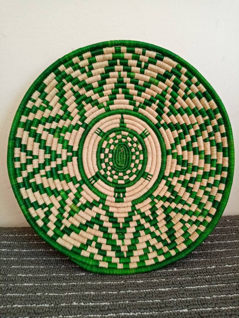 ON SALE Set of 3 Woven Wall Baskets African Wall Basket Etsy