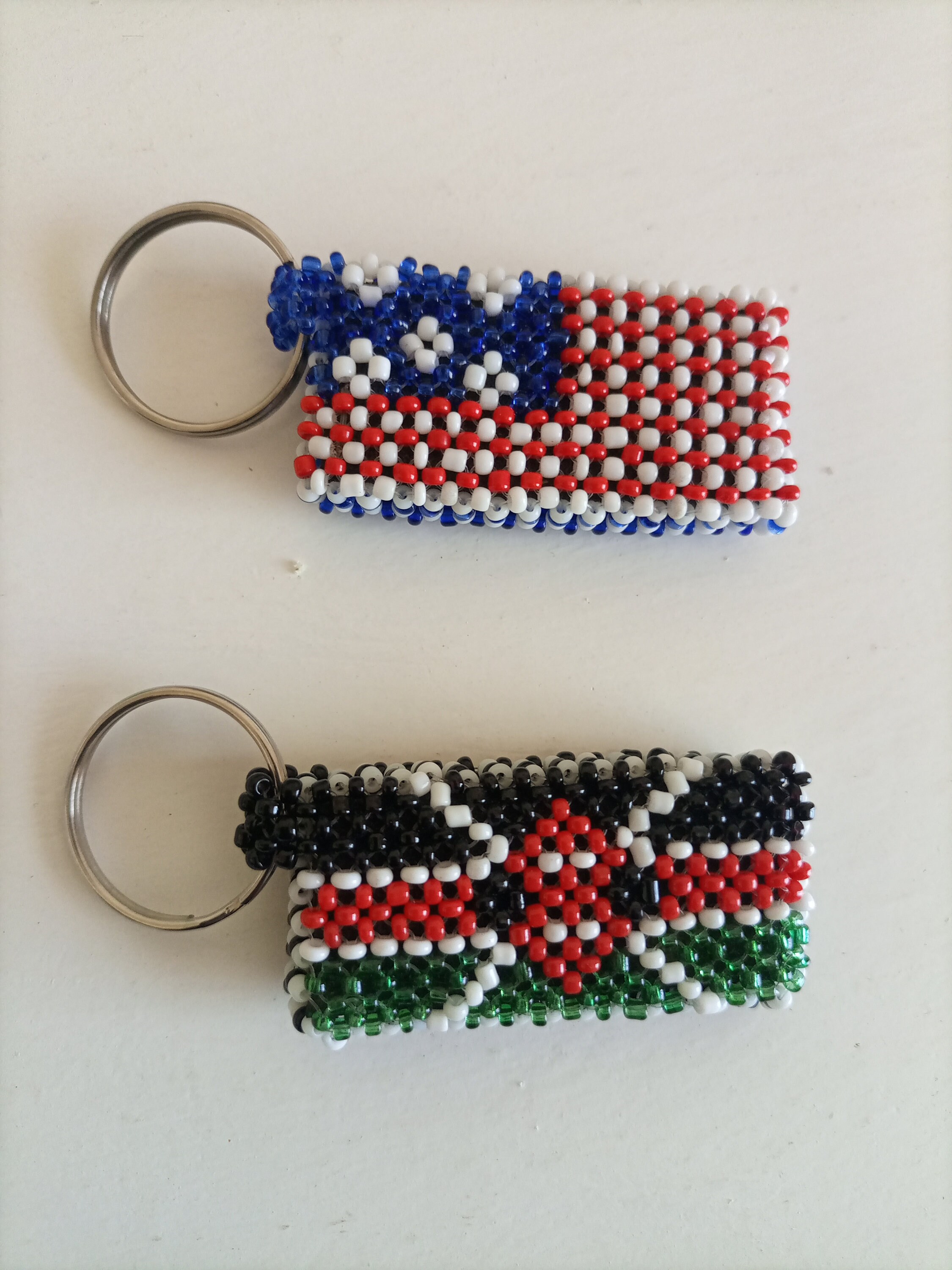 3 Beaded Keychain,keyrings, Keychain, Bag Tag,handbag Keychain, Kenya Key  Rings, Beaded Keyrings, Bag Tag, Key Tag, Africa Handmade Keychain 