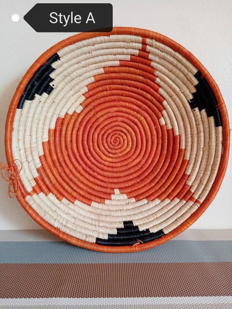 Woven Basket African Wall Basket African Basket Wall Decor Etsy