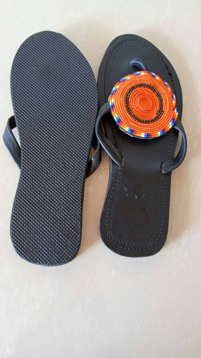 ON SALE African Masai Sandals Beaded Sandals Summer Sandals | Etsy