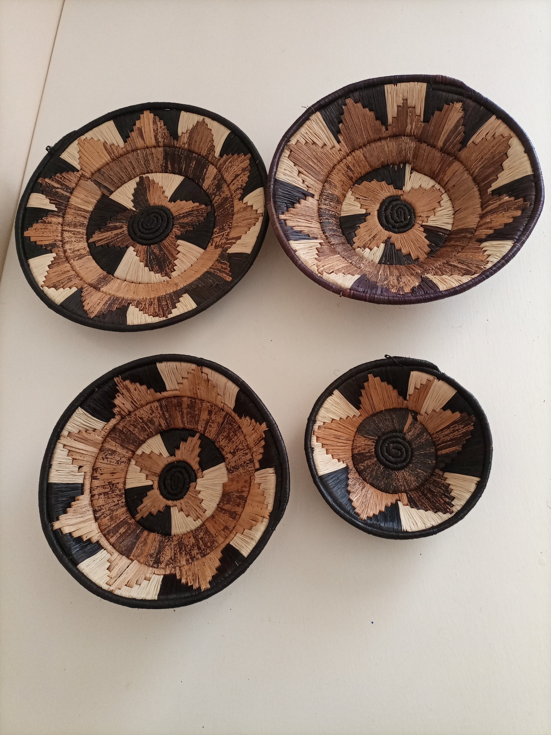 ON SALE African Woven Wall Baskets Small African Baskets Etsy