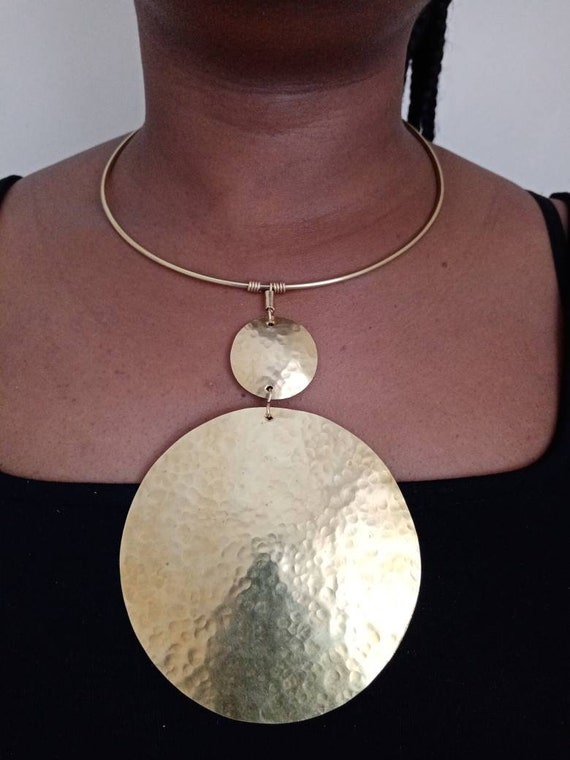 Brass necklace shop online