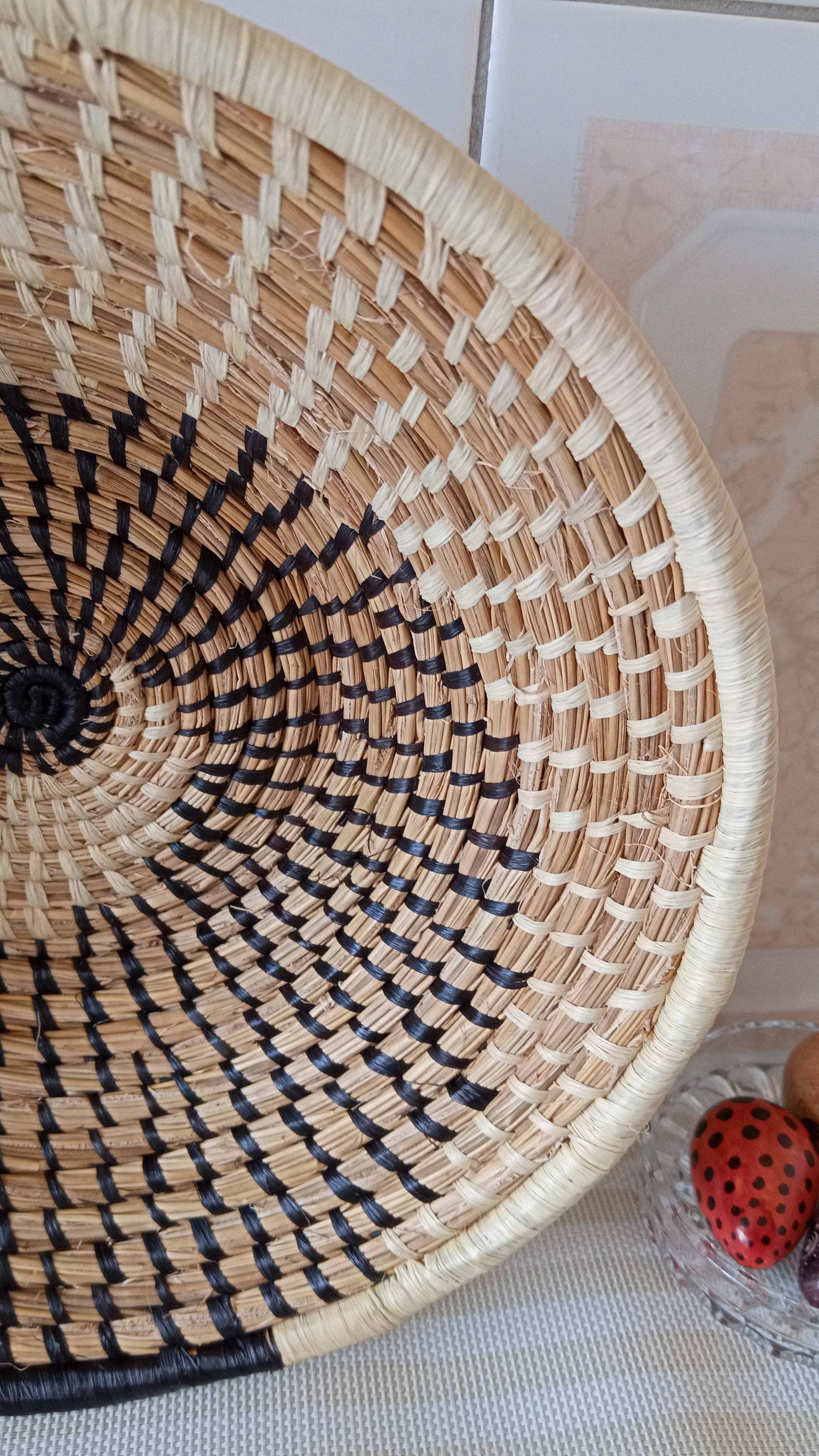 ON SALE Woven Sisal Basket Small African Basket Woven Wall Etsy Canada