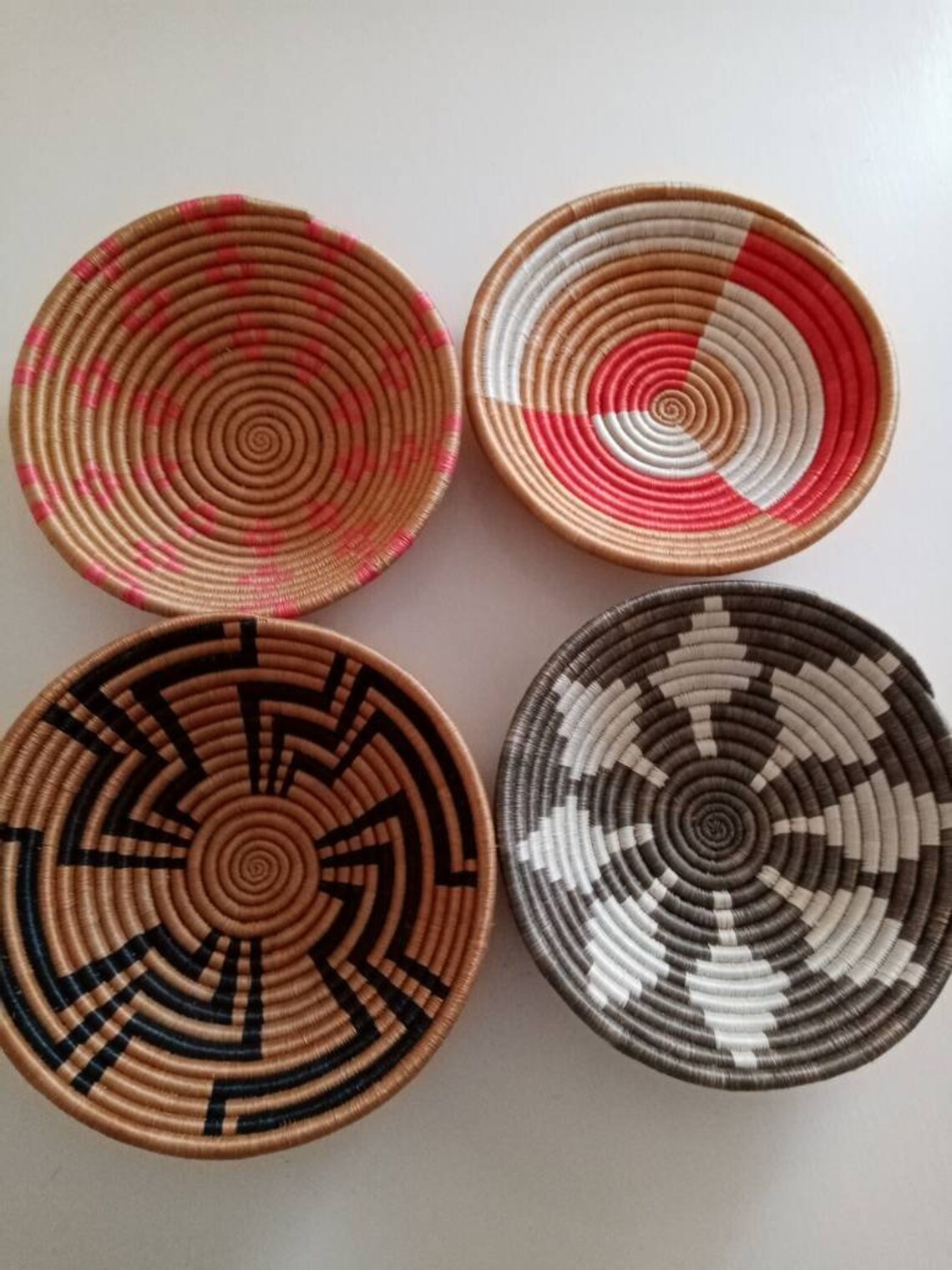 ON SALE African HandWoven Wall Baskets African Baskets Etsy