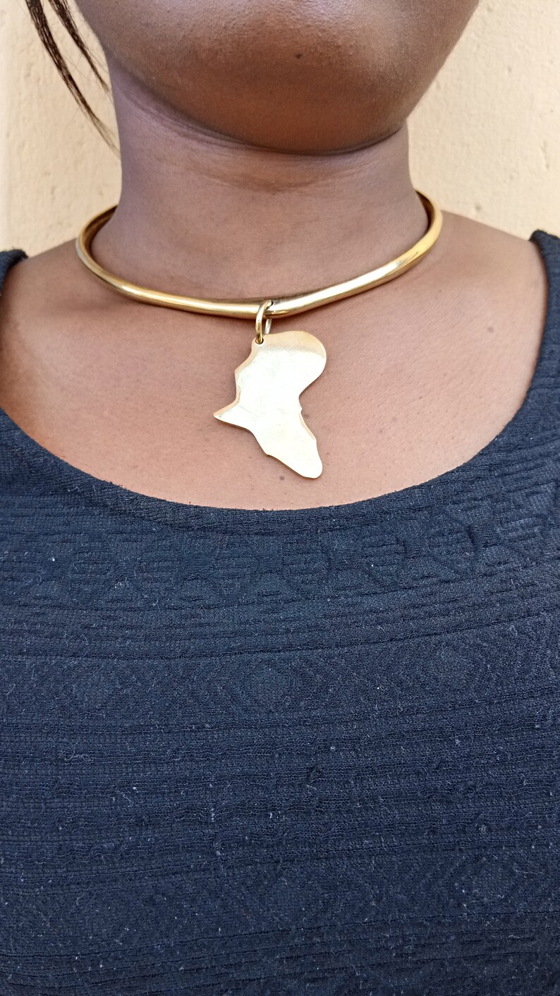 ON SALE Brass Necklace Brass Pendant Brass Jewelry African Etsy Israel