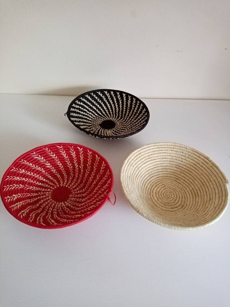 ON SALE Assorted Woven Wall Basket African Wall Basket Etsy