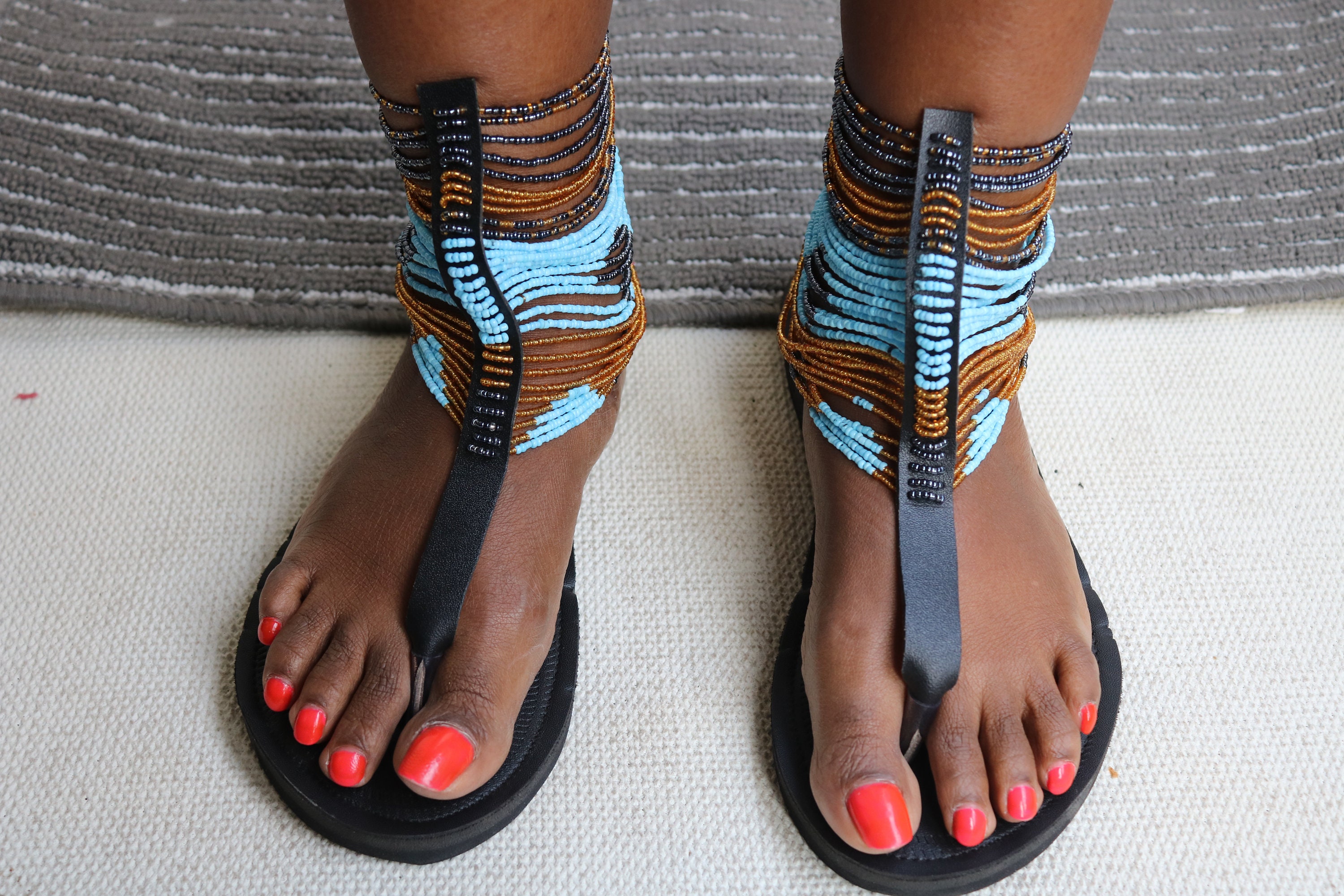 ON SALE Handmade Gladiator Sandals African Leather Sandals - Etsy