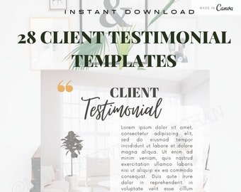 Canva Testimonial Template Etsy Canva Testimonial Template Etsy