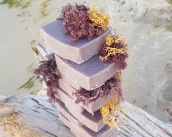 Purple Sea Moss Soap (Handmade, Vegan)