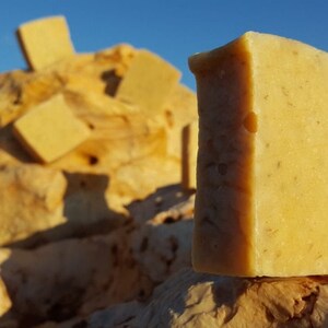 Gold Sea Moss Soap with Organic Turmeric Root image 4