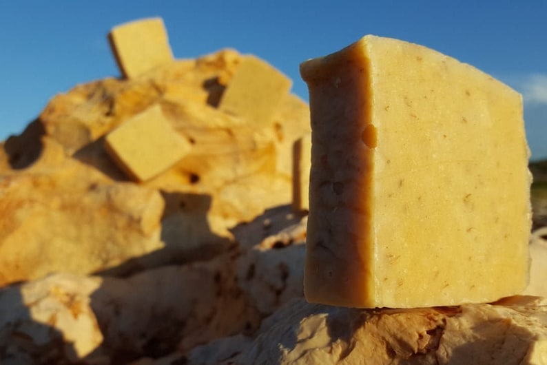 Gold Sea Moss Soap with Organic Turmeric Root image 4