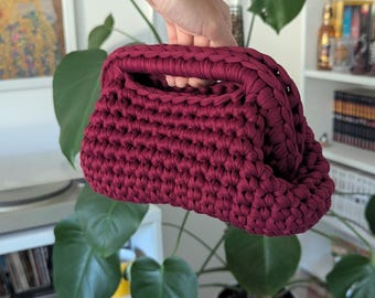 La Clutch / Crochet bag / Borsa fatta a mano / Handbag / Chunky Bag Lycra