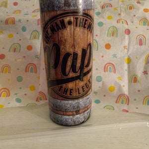 Father&#39;s Day Wood Barrel Tumbler MTO
