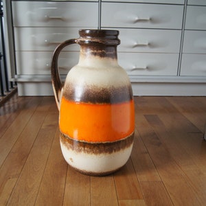 XL - Scheurich Keramik Ceramic Flower Vase-West German Ceramic Vase- Keramik Flower Vase- Large Floor flower vase - Living Room
