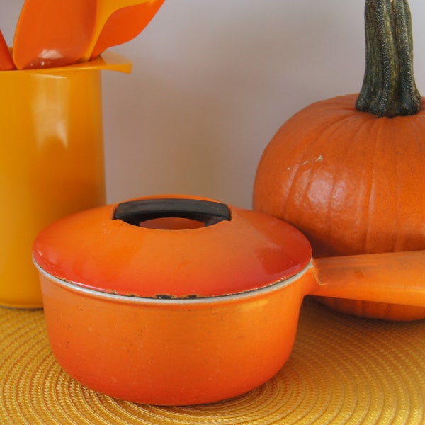 Vintage Cousances #16 Cast Iron Pot with Original Lid-Le Creuset Cousances Made In France Cast Iron Pot- Cast Iron Pot by Le Creuset