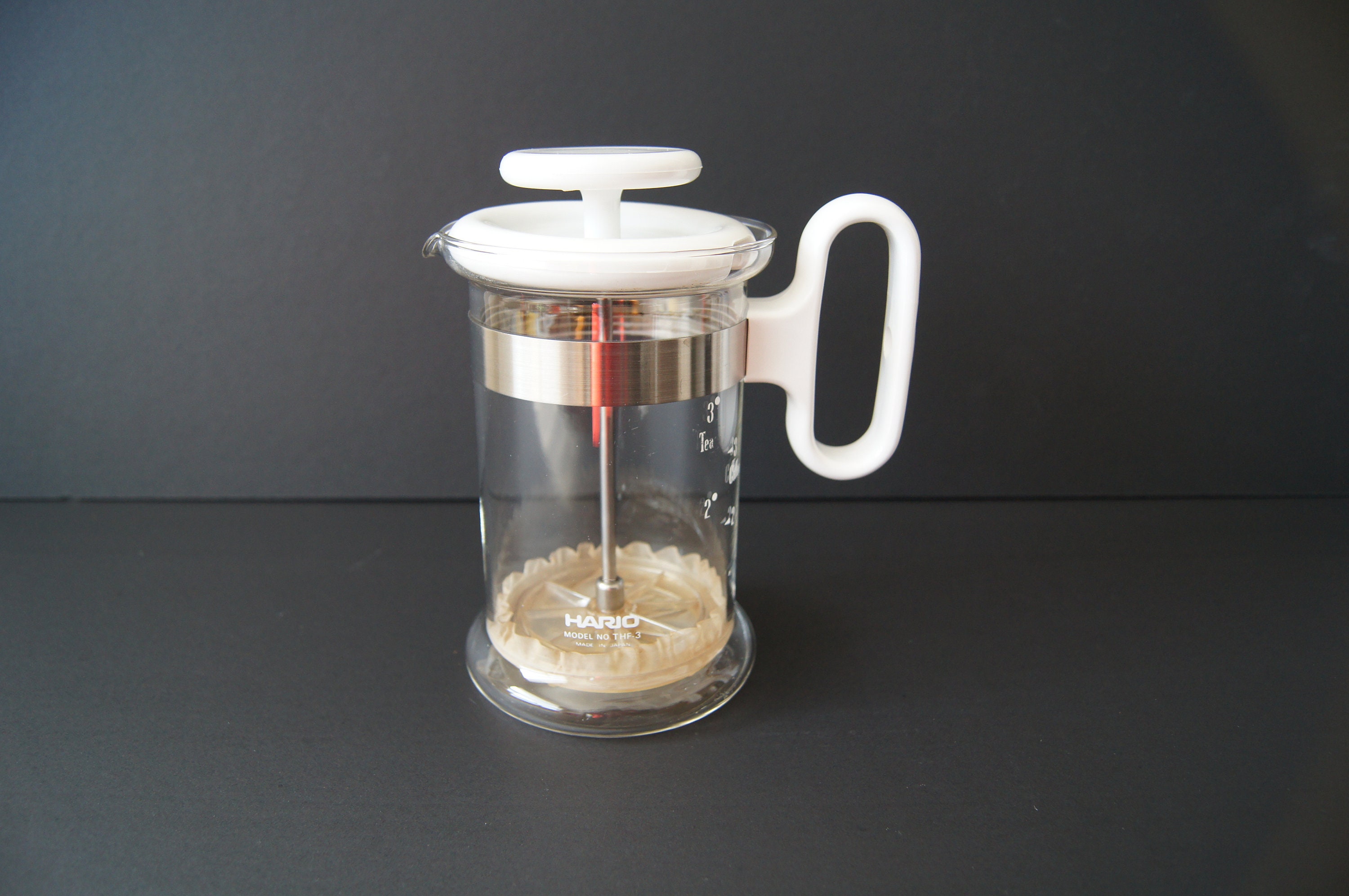 Vintage Japanese Hario Coffee & Tea French Press Maker 4 Cup TH-4