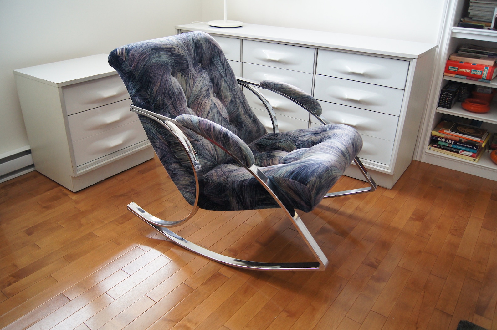 Vintage Bercante Chrome Rocking Chair, Memphis Style - Etsy Canada