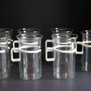 Vintage Bodum Cafe Cups- Vintage Espresso Cups-Vintage Kitchen- Retro Kitchen Cafe Cups-Bodum Espresso Cafe Cups-Space Age Plastic