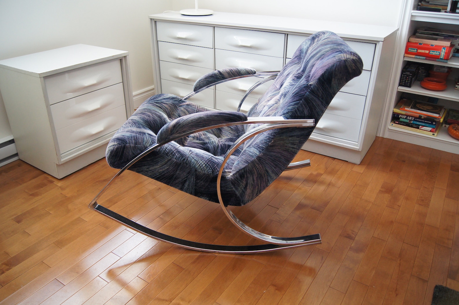 Vintage Bercante Chrome Rocking Chair, Memphis Style - Etsy Canada