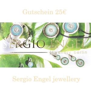 Voucher Sergio Engel jewellery, perfect gift! 10-100 euros