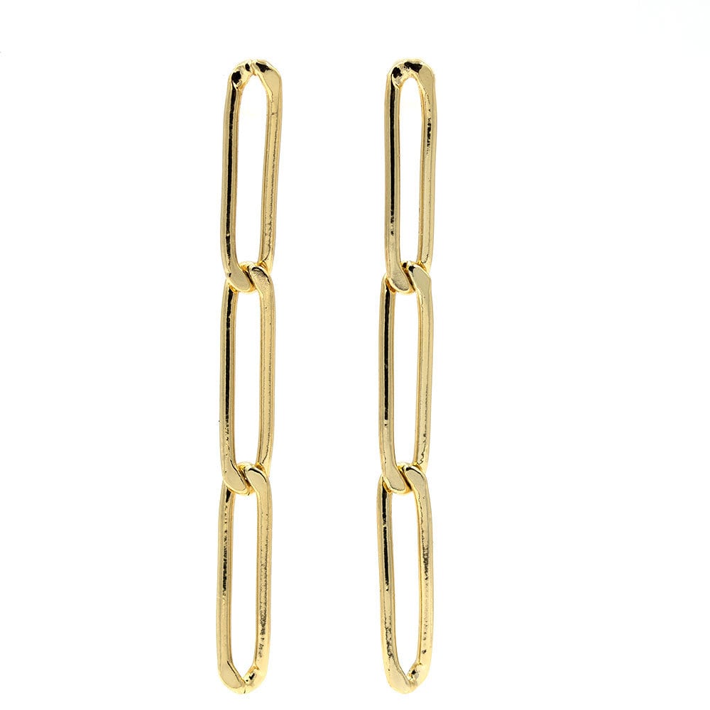 Link Chain Earrings, Long Earrings Made of Paperclip Chain, Gold-plated or  Silver-plated Brass! Handmade in Berlin. Lemonandpink - Etsy