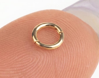 Aro de cartílago súper pequeño de 5 mm, aro de cartílago sin costuras de 16G/18G/20G, aro para nariz, aro para tragus o rook