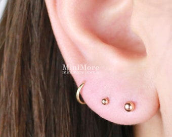 surgical stainless steel ball earrings