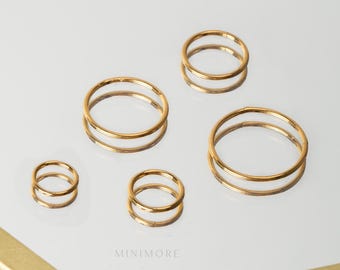 Boucles d'oreilles cartilage clicker unies 16G/18G/20G, Anneau de nez, Helix Sleeper, Huggies, 5-12 mm