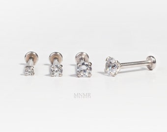 14K Yellow Gold Prong Set Square CZ Stone 20 Gauge Nose Screw Piercing Jewelry AtoZ Piercing ATOZ-MM3-010-SNK41 14K Yellow Gold Prong Set Square CZ Stone 20 Gauge Nose Screw Piercing Jewelry AtoZ Piercing ATOZ-MM3-010-SNK41