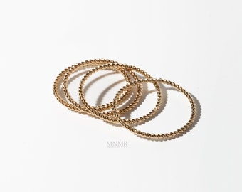 14K Gold Filled Twisted Stacking Ring, Dainty Ring, Tiny Gold Ring, Thin Ring, Skinny Stacking Ring, Twisted Gold Ring, Giftforher