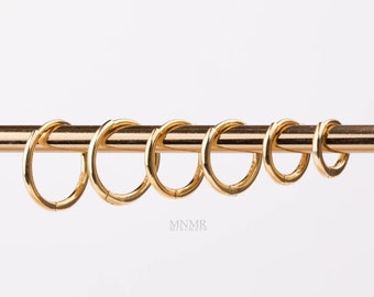 Dainty 20 Gauge Hoop Earrings | Gold Thin Sleepers | Silver Tiny Hoops | Minimalist Everyday Earrings | Tarnish Resistant | Huggies Hoop