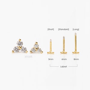 NEU! 925 Sterling Silber CZ Cluster Piercing, Flat Back Knorpelohrring, Blumen Helix Ohrring, Conch, Vermeil Stud, Gif für Sie