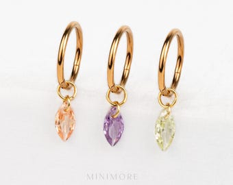 LIMITED! Marquise Dangled Earring, MultiColor Cartilage Hoop, Plain Seamless Clicker, Helix Conch Hoop