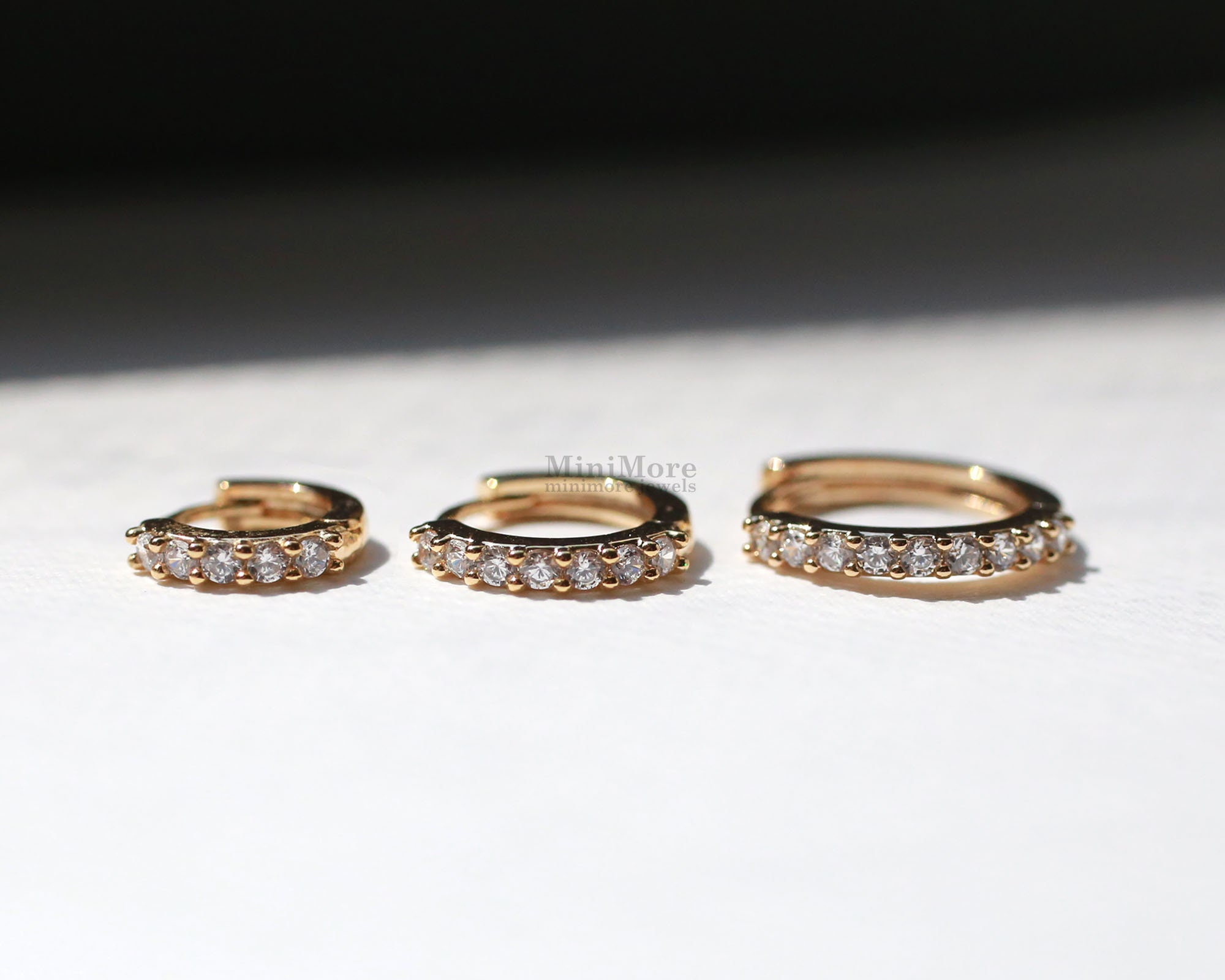 BISAER Orecchini a cerchio multistrato in argento sterling 925