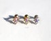 Sparkly CZ Quad piercing, Rainbow Crystal, Tragus earring, Dainty earring, Teardrop stud, Cartilage earring, CZ stud, Helix, Conch 