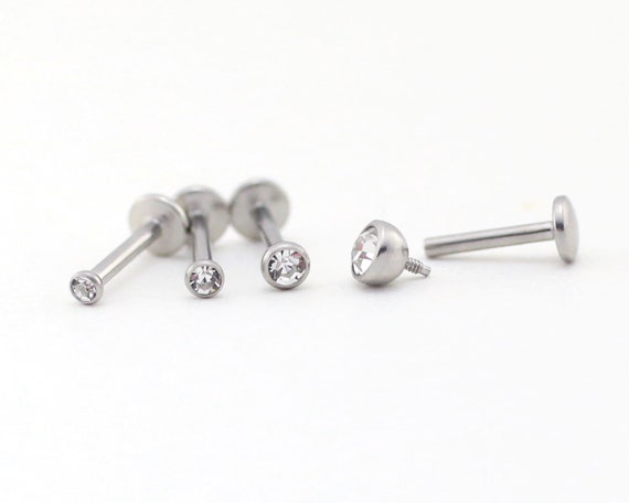 Forward Helix Piercing Conch Earring Surgical Steel Cartilage Stud Tiny Tragus Stud Tragus Screw Back Stud Earring Helix Jewelry