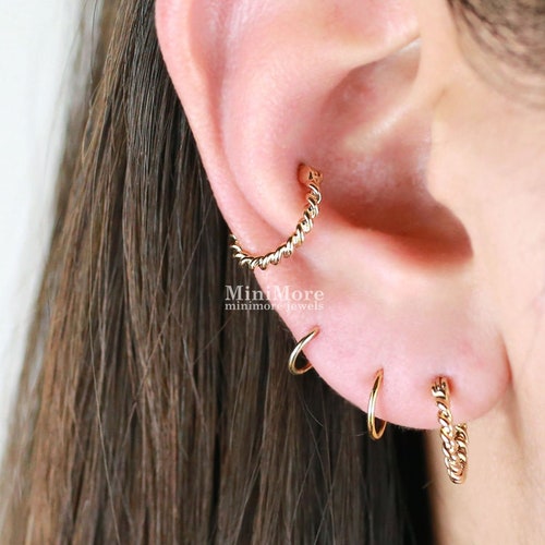 Surgical Steel Conch Hoop, Cartilage Clicker, Helix Piercing - Etsy