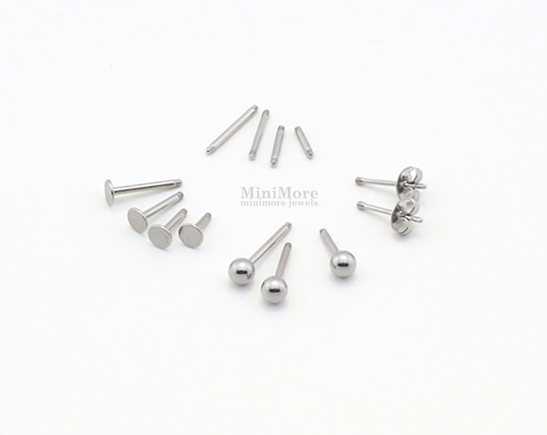 316L Surgical Steel Externally Piercing Replacement Parts, Externally