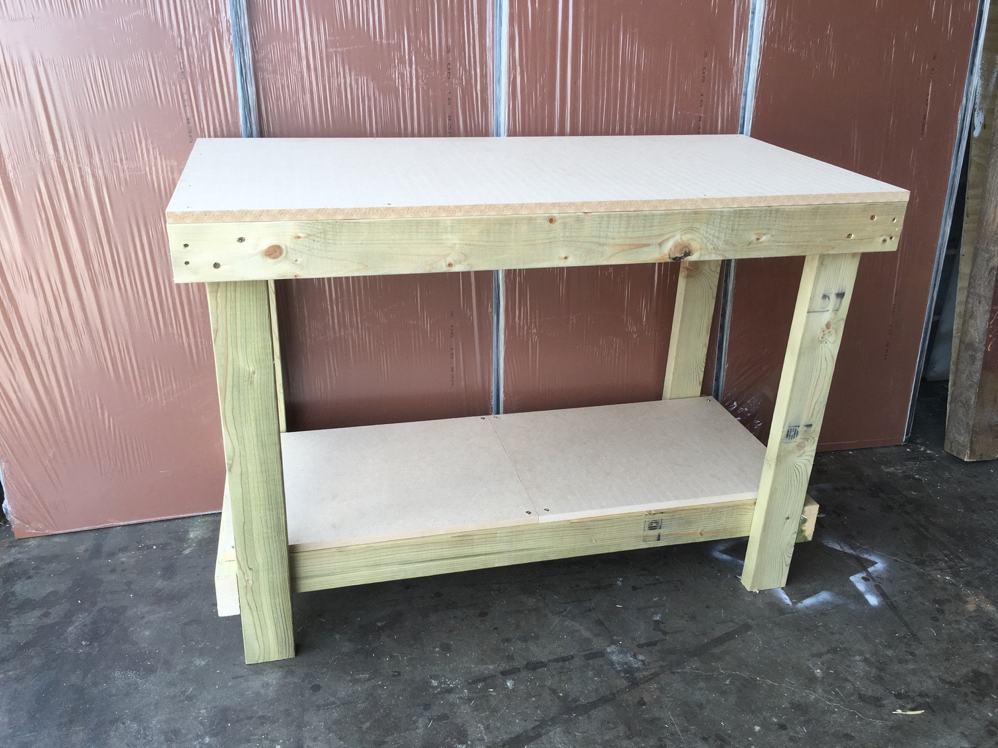 5ft MDF Top Workbench Wooden Heavy Duty Etsy UK