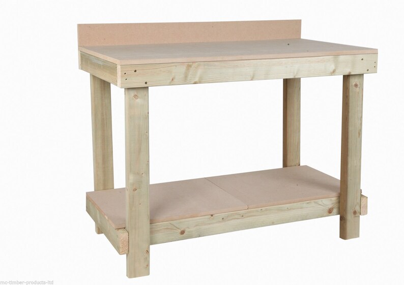 3ft Mdf Workbench With Small Rear Upstand Etsy