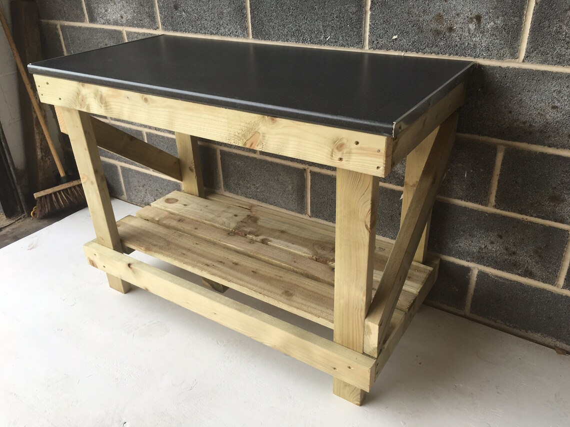 5ft Kitchen Worktop Workbench Wooden Etsy