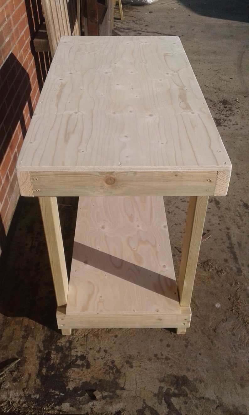 4ft 12mm Thick Plywood Top Wooden Workbench Heavy Duty Wood Etsy