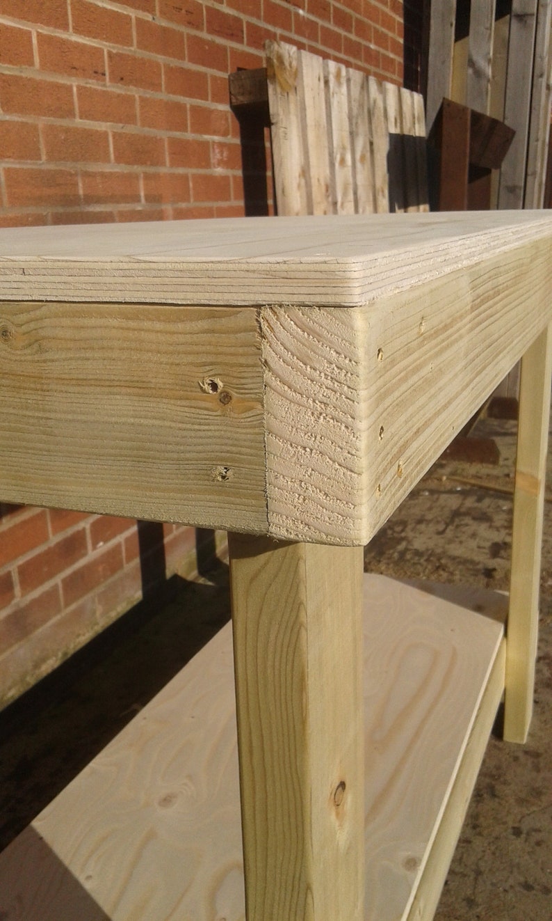 4ft 12mm Thick Plywood Top Wooden Workbench Heavy Duty Wood | Etsy