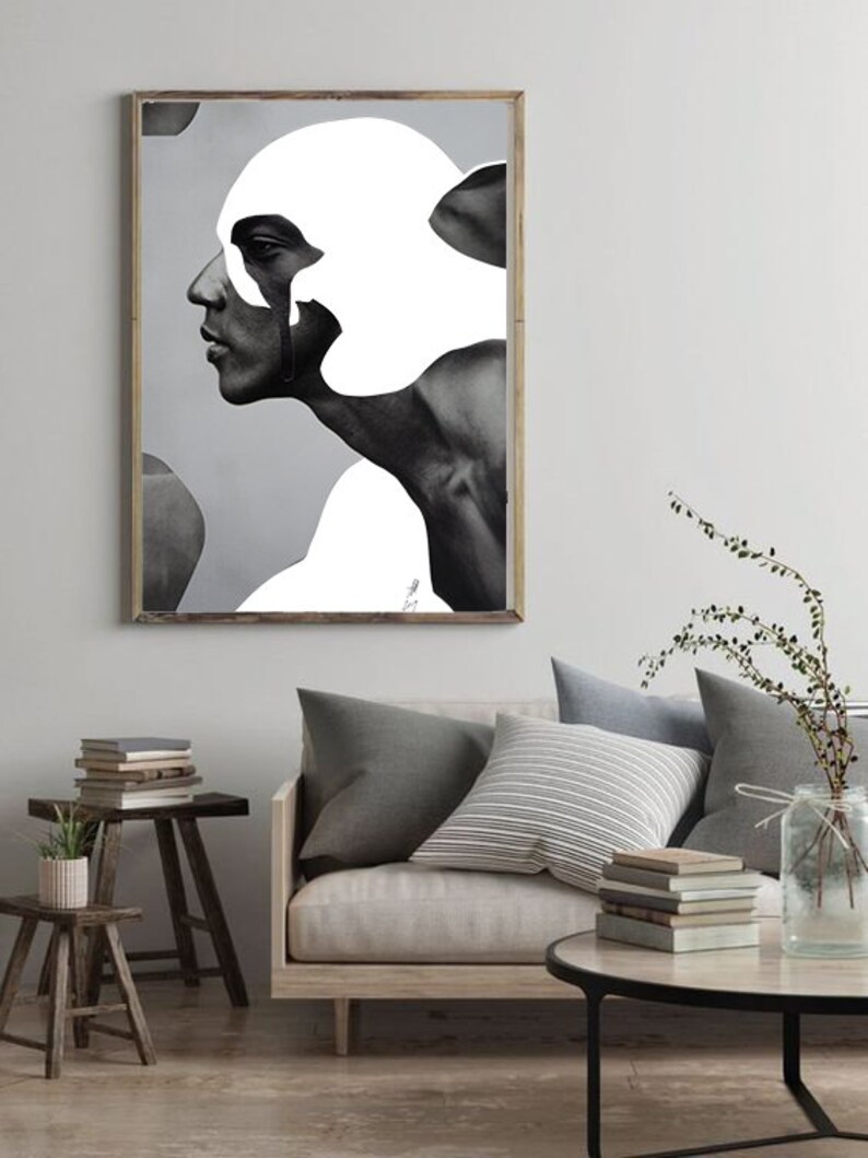 Printable Minimalist Black and White Digital Print Instant - Etsy