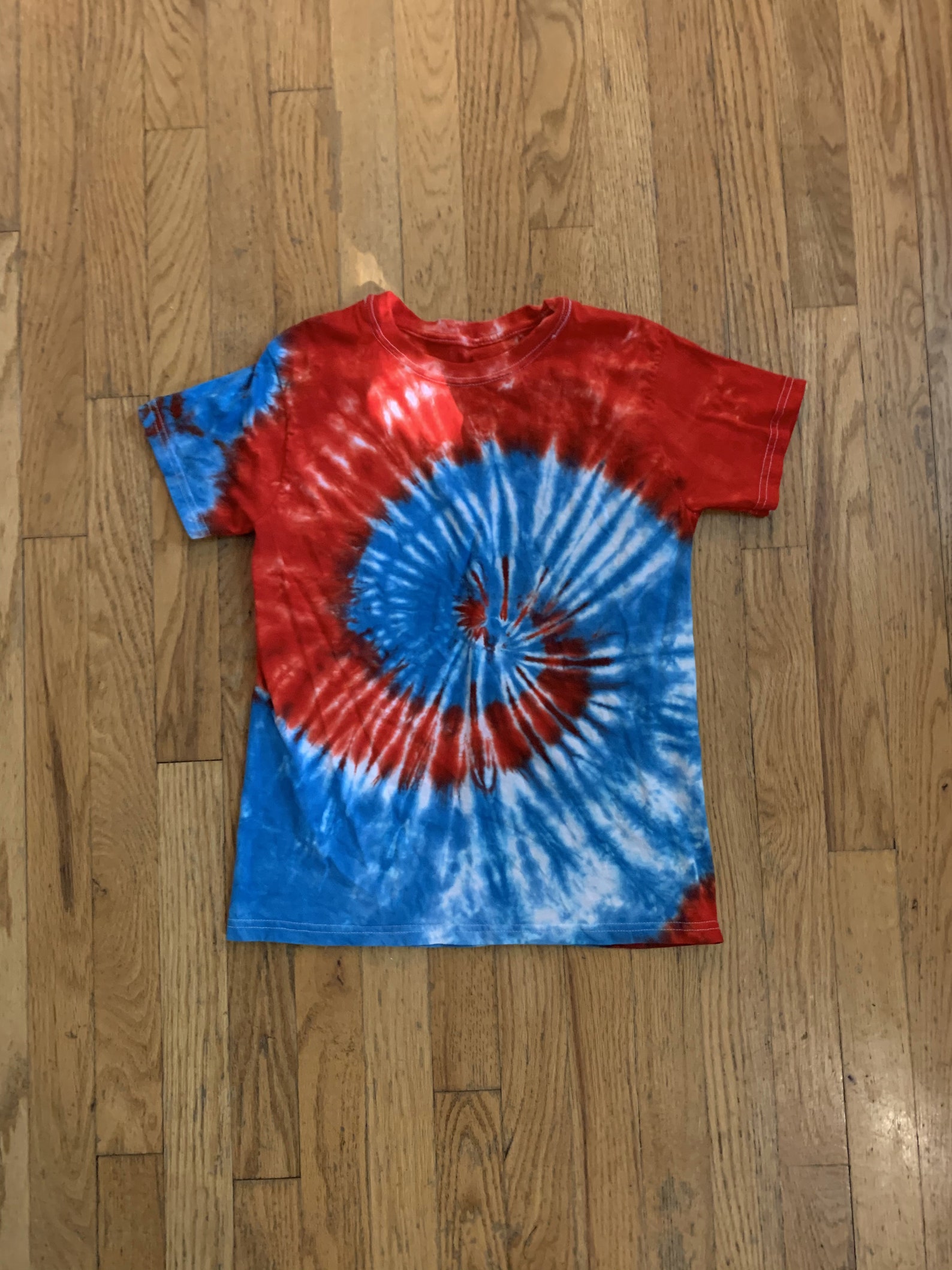 Kids Red White and Blue Spiral Tie Dye Shirt Sizes 2T to Etsy